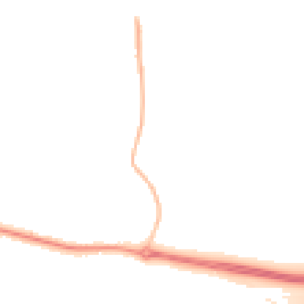 Night-time road noise heatmap for L26 0AT
