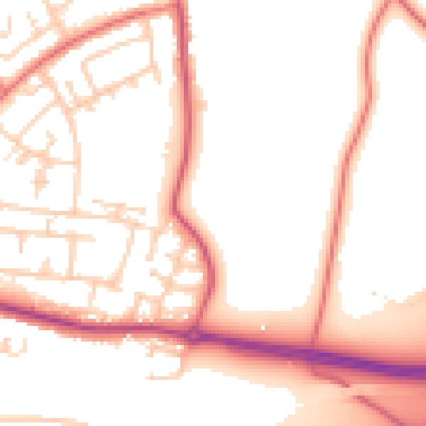 Daytime road noise heatmap for L26 0AU