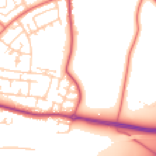 Daytime road noise heatmap for L26 0BH
