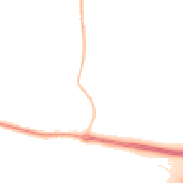 Night-time road noise heatmap for L26 0BH