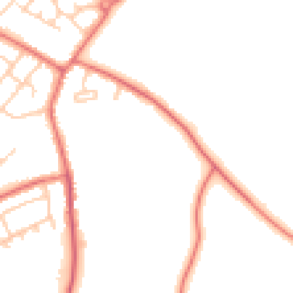 Daytime road noise heatmap for L26 0BJ