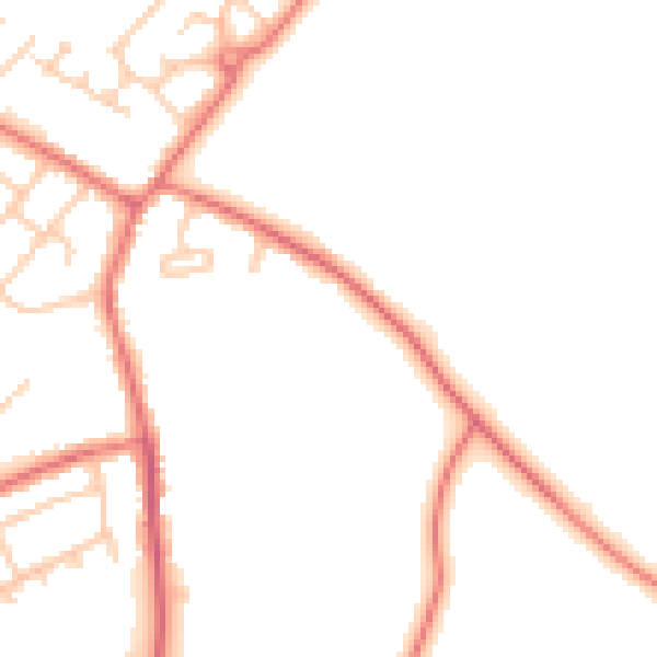 Daytime road noise heatmap for L26 0BL