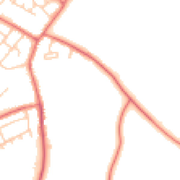 Daytime road noise heatmap for L26 0BN