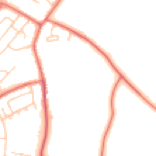 Daytime road noise heatmap for L26 0BP