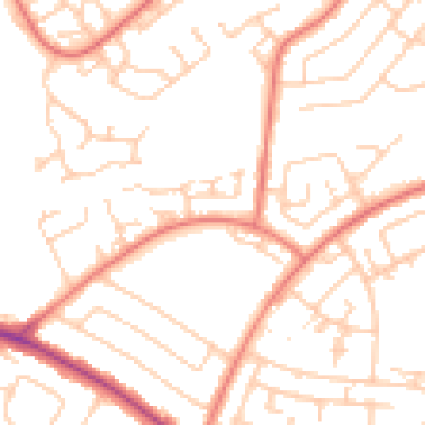 Daytime road noise heatmap for L26 0TB