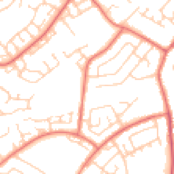 Daytime road noise heatmap for L26 0TF