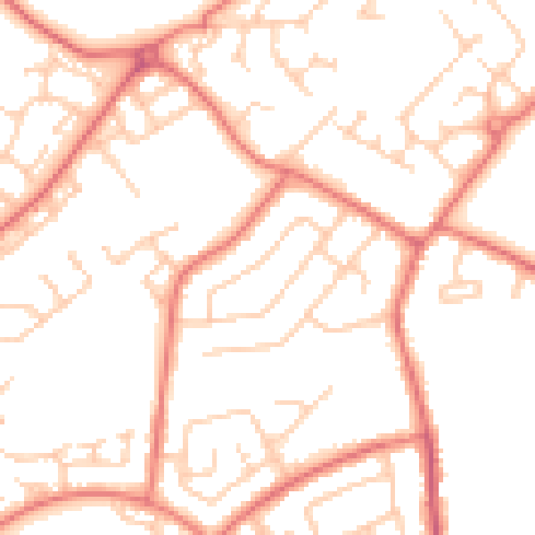 Daytime road noise heatmap for L26 0TN