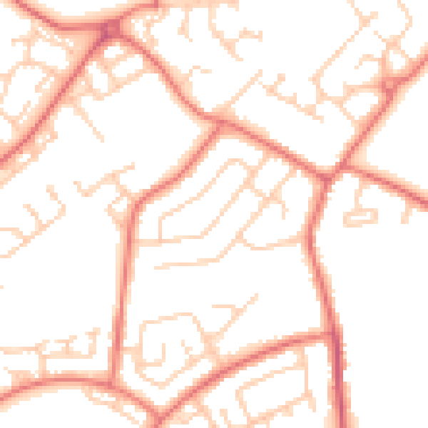 Daytime road noise heatmap for L26 0TP