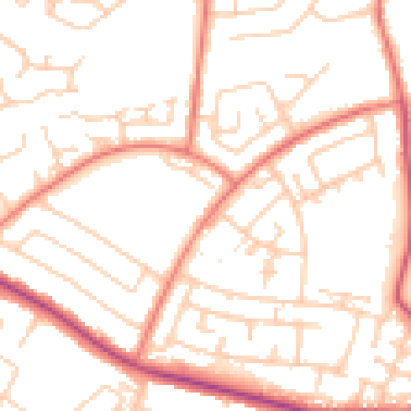 Daytime road noise heatmap for L26 0TX