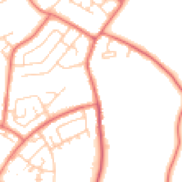 Daytime road noise heatmap for L26 0TZ