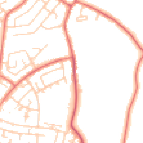 Daytime road noise heatmap for L26 0UA