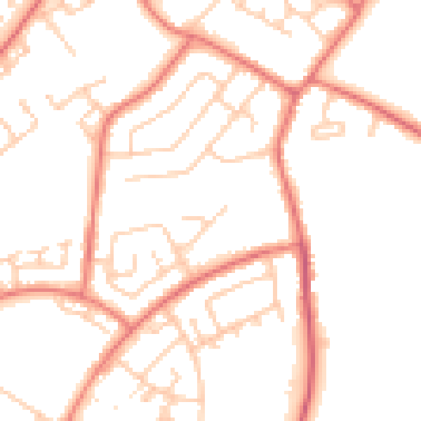 Daytime road noise heatmap for L26 0UB