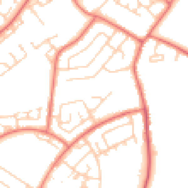 Daytime road noise heatmap for L26 0UD