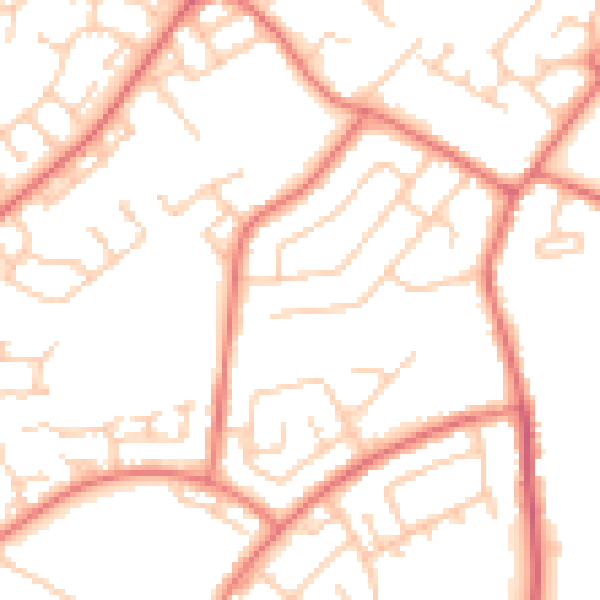 Daytime road noise heatmap for L26 0XA