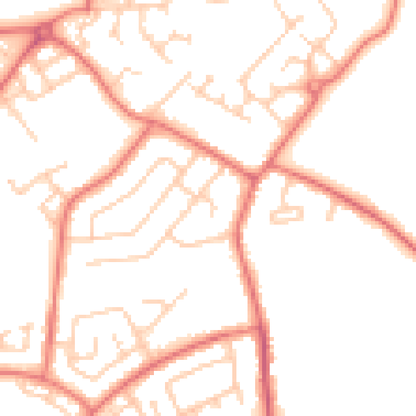 Daytime road noise heatmap for L26 0XB