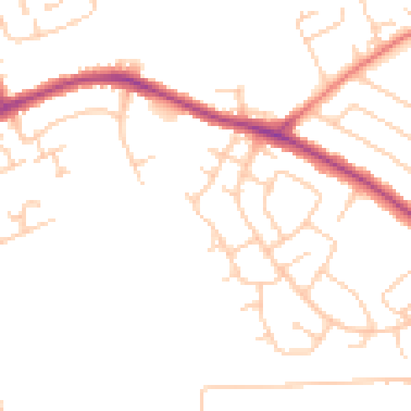Daytime road noise heatmap for L26 1TY