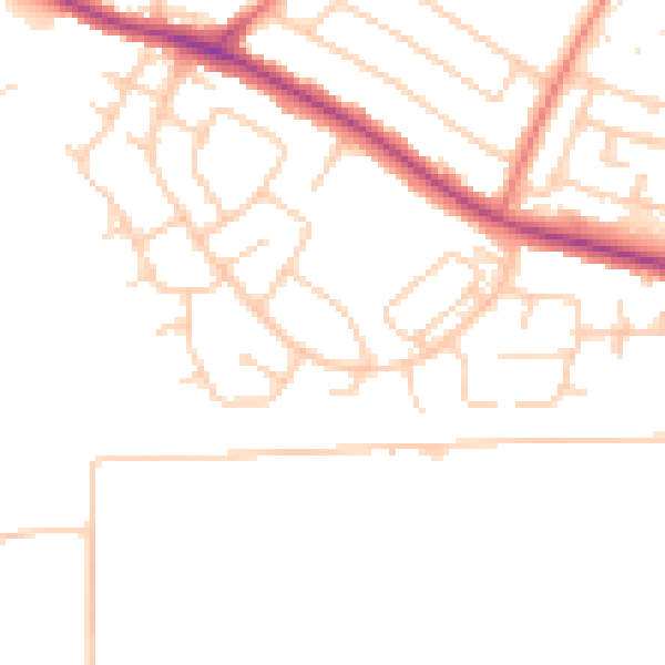 Daytime road noise heatmap for L26 1UG