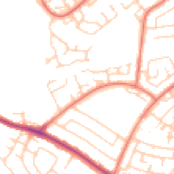 Daytime road noise heatmap for L26 1XX
