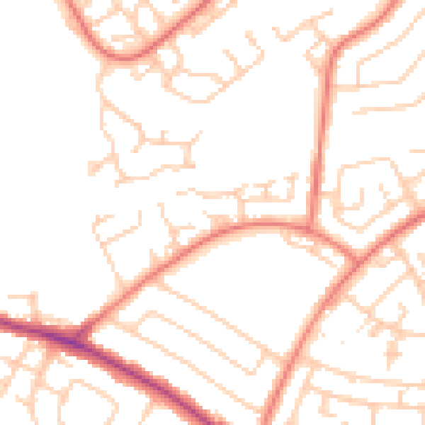 Daytime road noise heatmap for L26 1XY