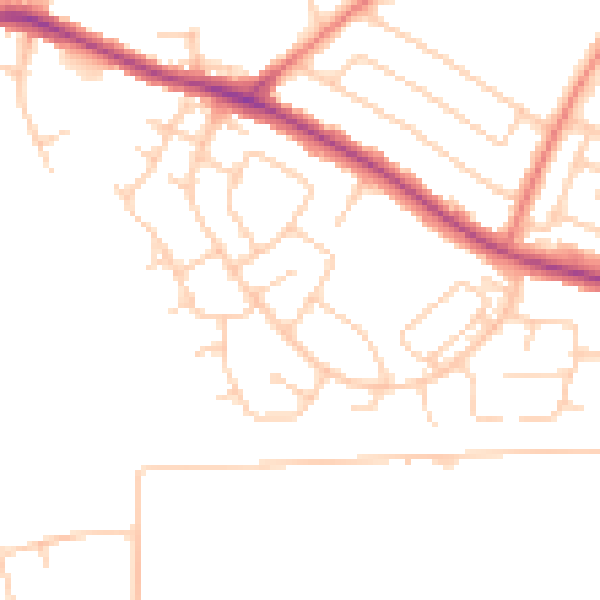 Daytime road noise heatmap for L26 1YD