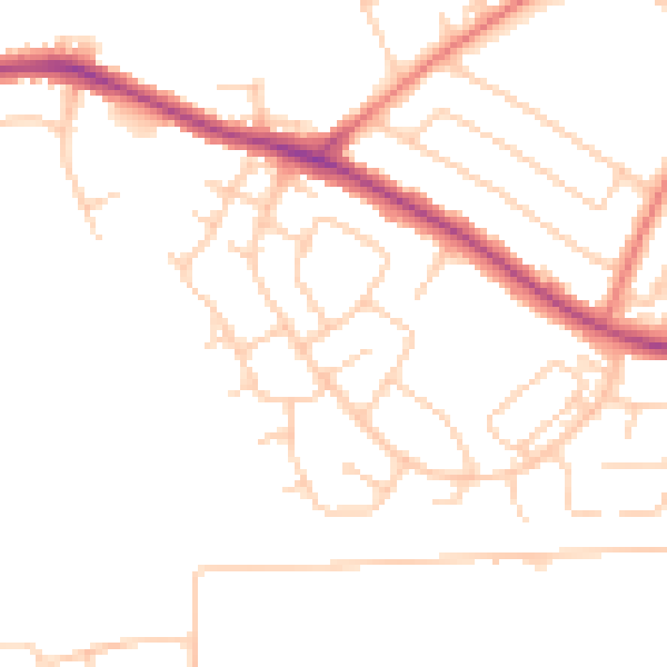 Daytime road noise heatmap for L26 1YF
