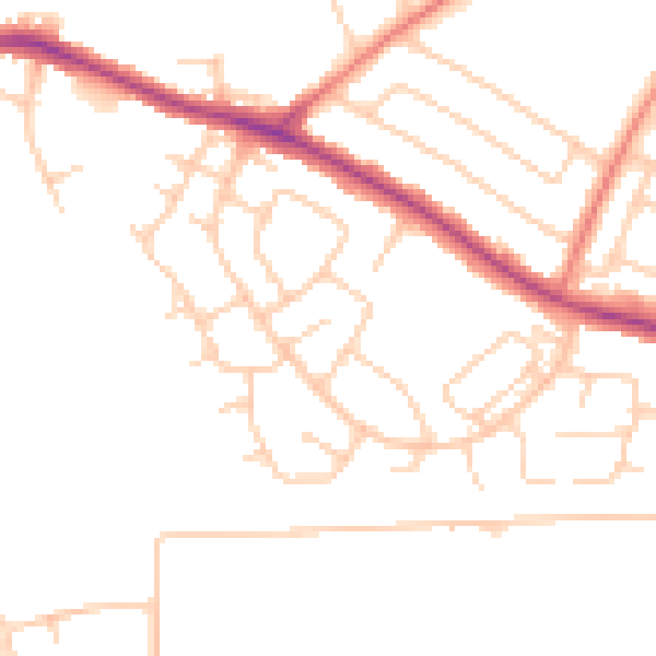Daytime road noise heatmap for L26 1YQ