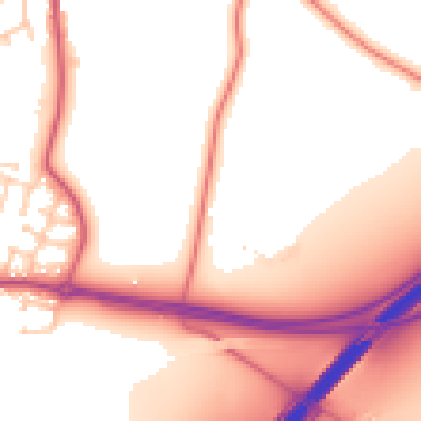 Daytime road noise heatmap for L26 3UE