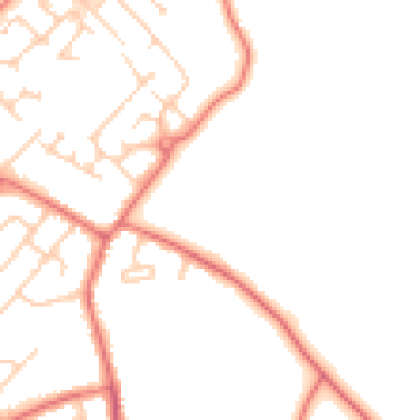 Daytime road noise heatmap for L26 6AH
