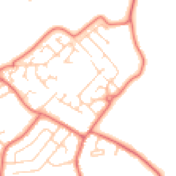 Daytime road noise heatmap for L26 6BA