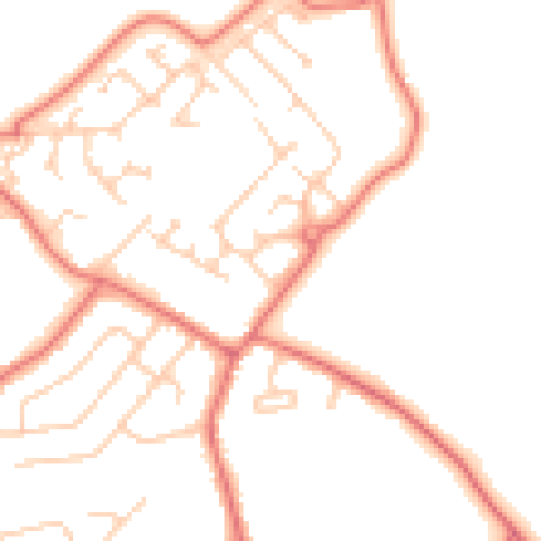 Daytime road noise heatmap for L26 6BB