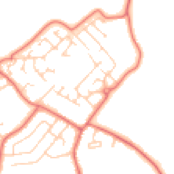 Daytime road noise heatmap for L26 6BD
