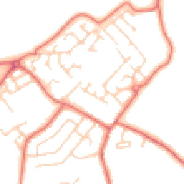 Daytime road noise heatmap for L26 6BE