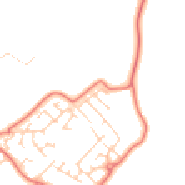 Daytime road noise heatmap for L26 6BT