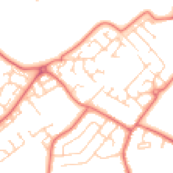 Daytime road noise heatmap for L26 6LJ