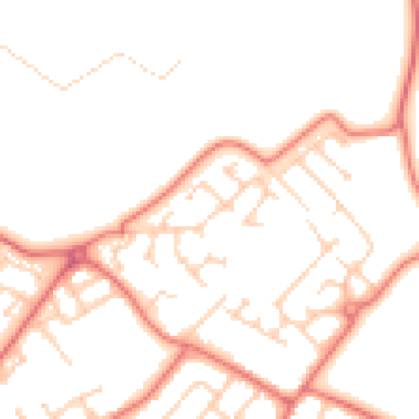 Daytime road noise heatmap for L26 6LN