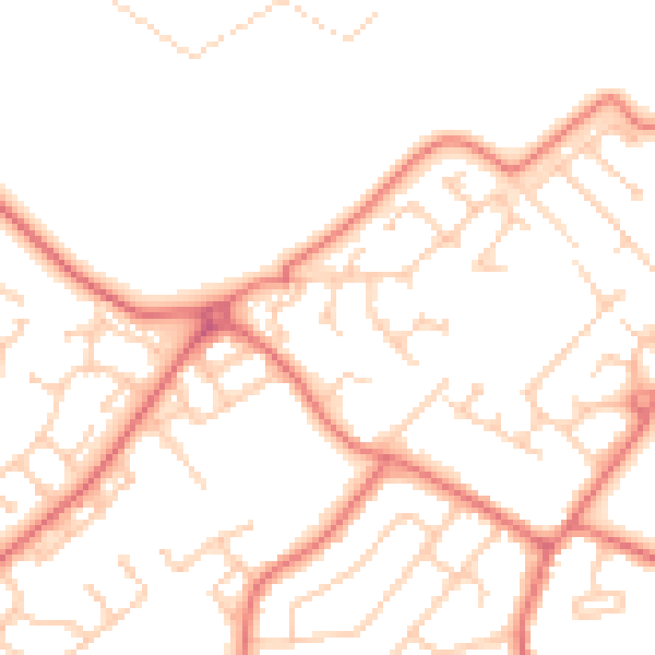 Daytime road noise heatmap for L26 6LP