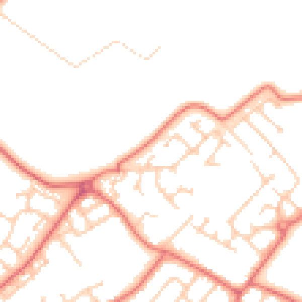 Daytime road noise heatmap for L26 6LS