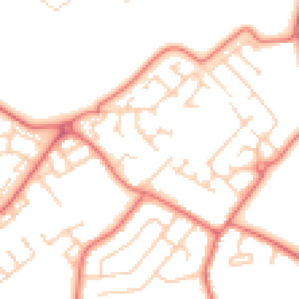 Daytime road noise heatmap for L26 6LT