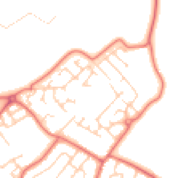 Daytime road noise heatmap for L26 6ND