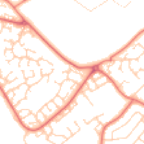 Daytime road noise heatmap for L26 7AA