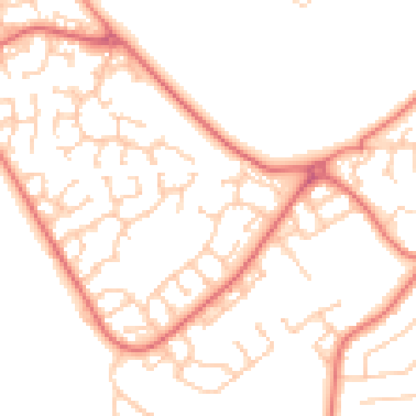 Daytime road noise heatmap for L26 7AB