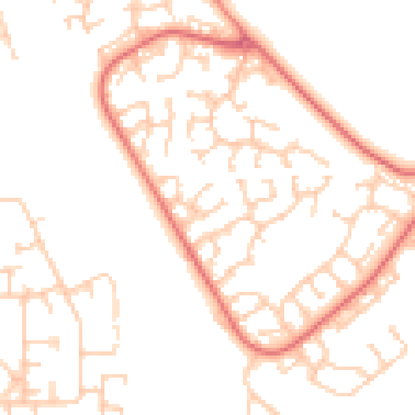 Daytime road noise heatmap for L26 7AN