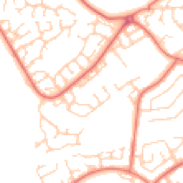 Daytime road noise heatmap for L26 7UQ