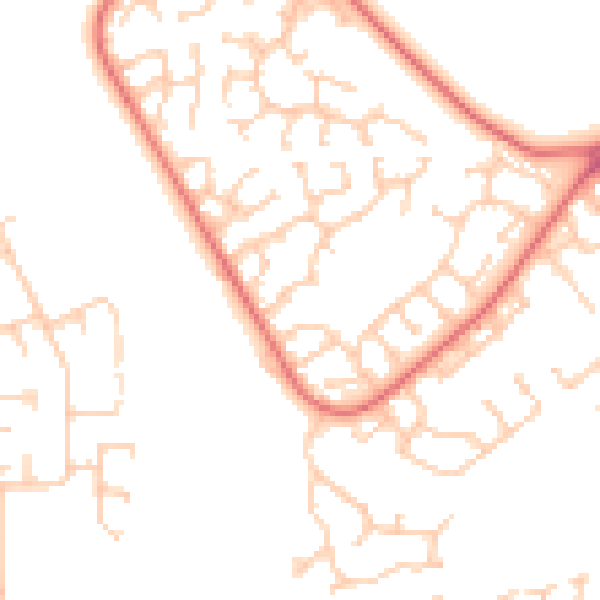 Daytime road noise heatmap for L26 7WF