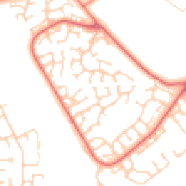 Daytime road noise heatmap for L26 7WG