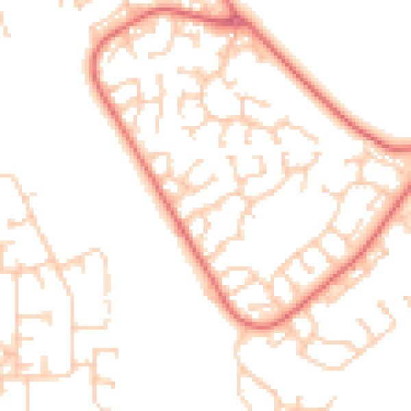 Daytime road noise heatmap for L26 7WQ