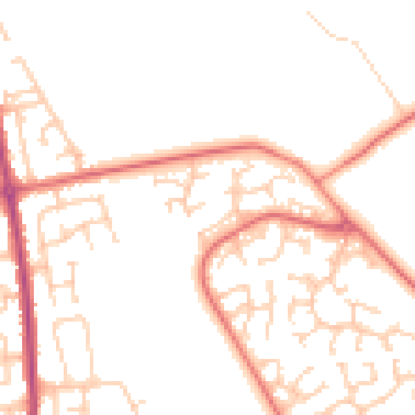 Daytime road noise heatmap for L26 7XF