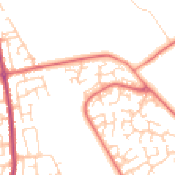Daytime road noise heatmap for L26 7XJ