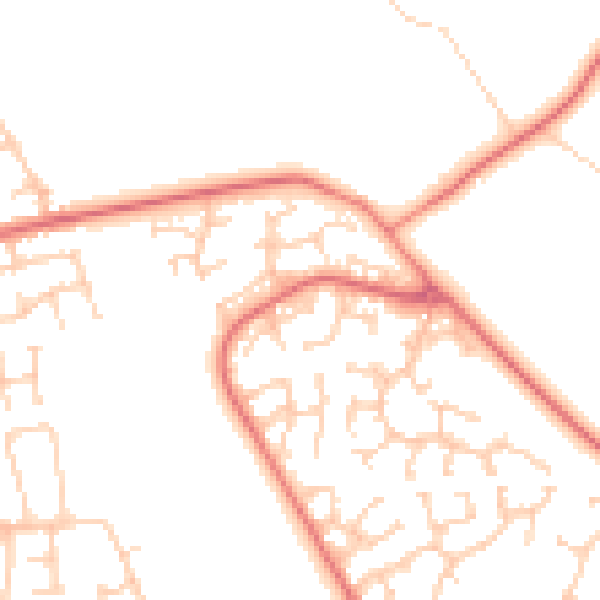 Daytime road noise heatmap for L26 7XX