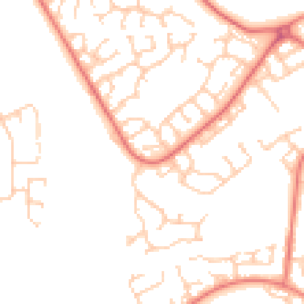Daytime road noise heatmap for L26 7YF